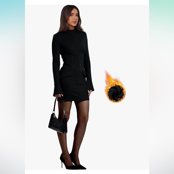 Women's Fall Long Sleeve Mock Neck Dress

8143 - Picture 2 of 3